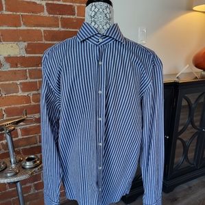 Hugo Boss - Men's striped twill dress shirt
